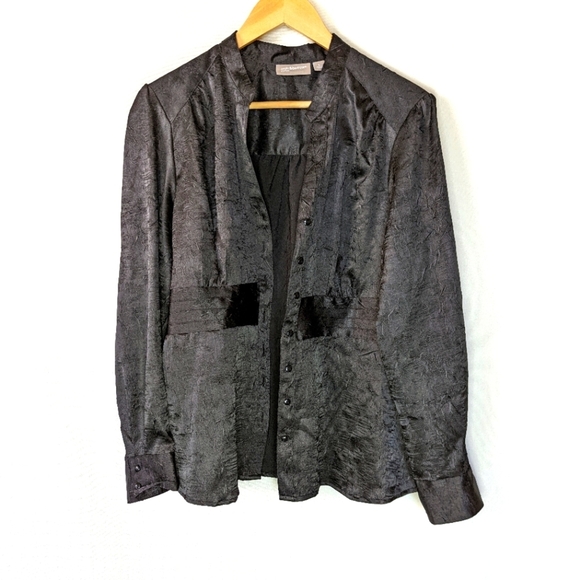 croft & barrow Tops - Croft and Borrow Stretch Black Long Sleeve Size Large